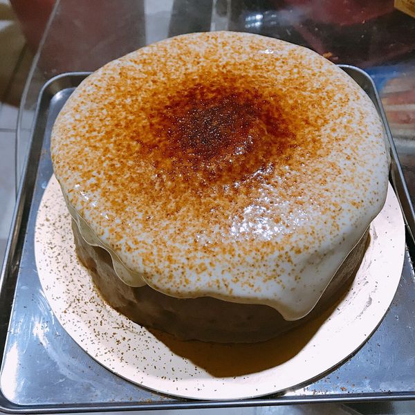 黑糖芋頭蛋糕 : 霜一起做