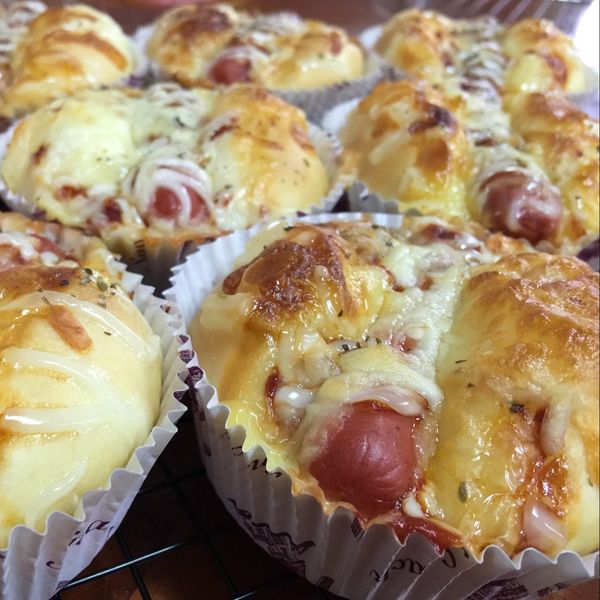 小熱狗起司麵包（低溫發酵法） : 李金燕一起做