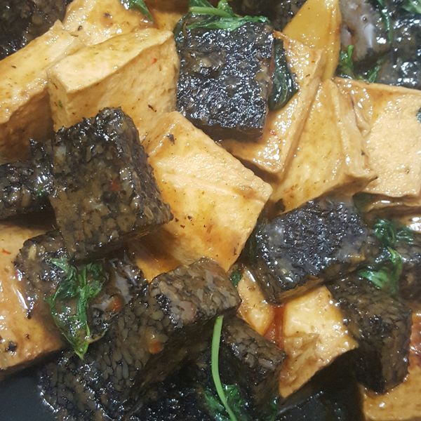 \\必學熱炒-三杯滷米血杏鮑菇//：Betty Tseng 一起做