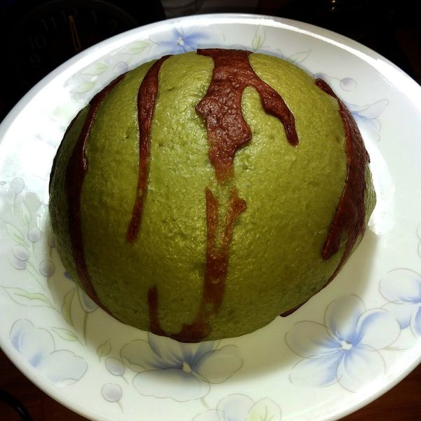 小玉西瓜饅頭 {國際牌水波爐} : 燕居一起做