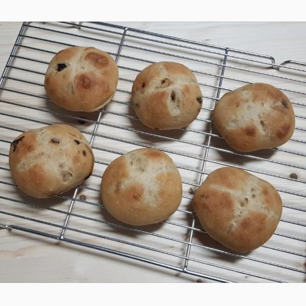 核桃果乾黑糖軟歐包:Janice's Bak Lab 一起做