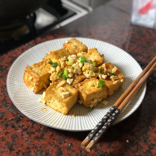 鹹蛋板豆腐 : Wei Wei一起做