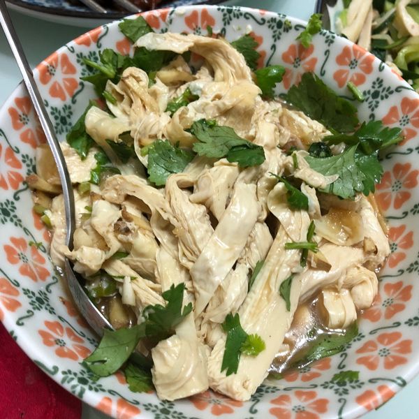 香菜拌豆包 : Ting Ya一起做