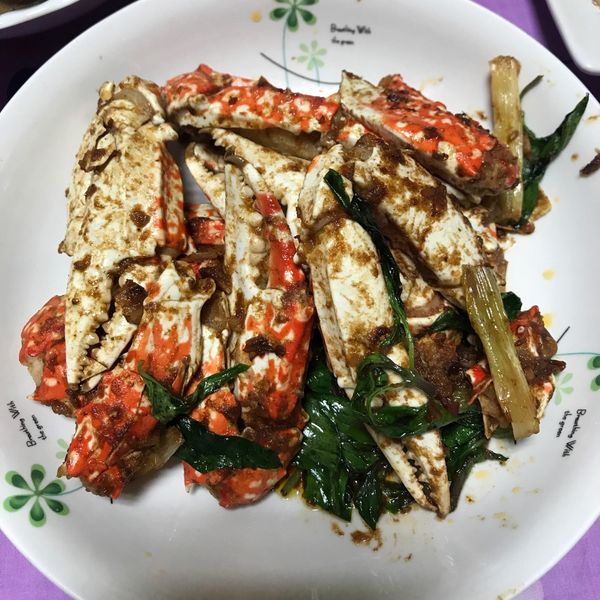 塔香炒蟹腳：俐菱 一起做