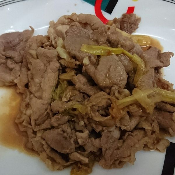 蔥爆豬肉 : hitgreen32一起做