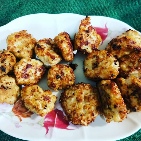 雞蛋豆腐炸雞塊 : 王維君一起做