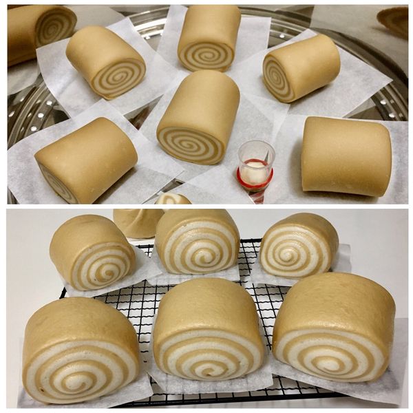 黑糖雙色饅頭：Shirley 一起做