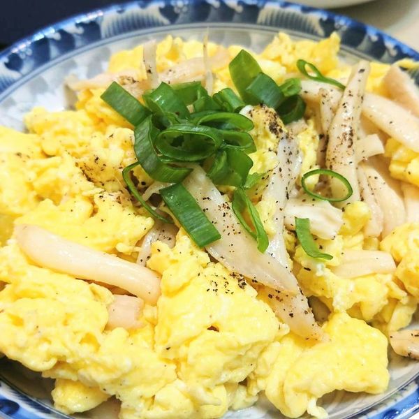 [杏鮑菇炒蛋]簡易家常菜 : Chaderda一起做