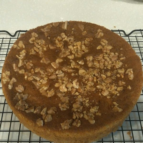 香蕉核桃海綿蛋糕 : peilun一起做