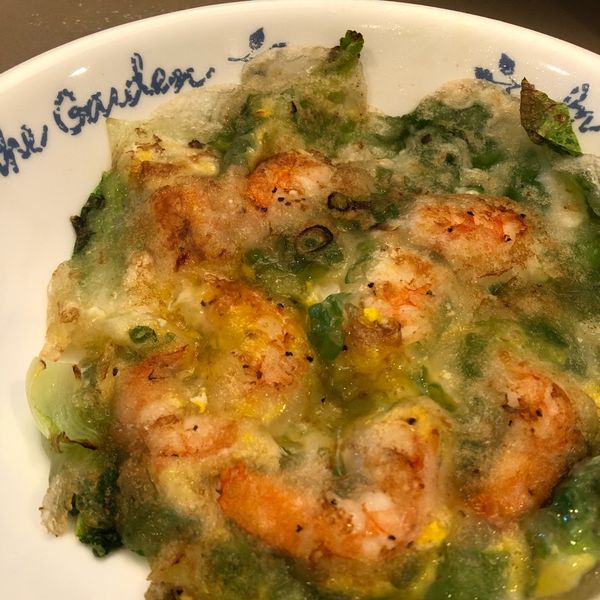 雞蛋蚵仔煎 : 皮老闆一起做