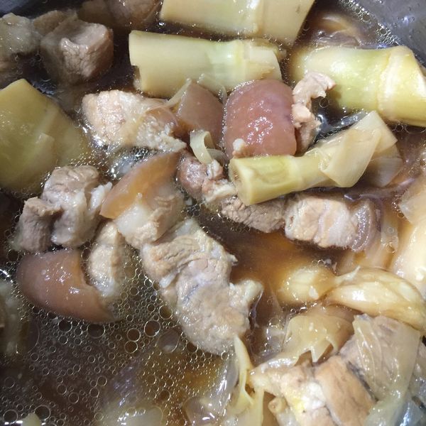 桂竹筍滷肉 : 小涂一起做