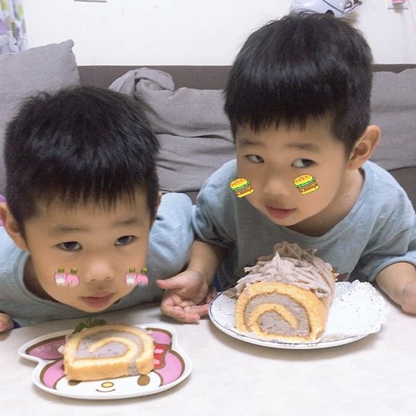 芋泥蛋糕捲：四寶媽咪愛😘料理 一起做