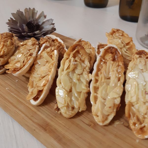 法式杏仁餅（船型糯米殼）：michelle 一起做