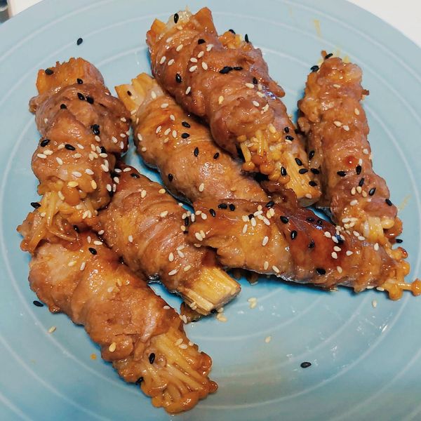 照燒金針菇肉捲 : Kristie Chen一起做