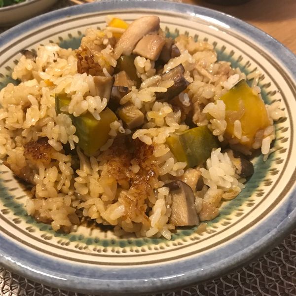 香甜雞肉南瓜菇菇炊飯 : Sharon YW Chen一起做