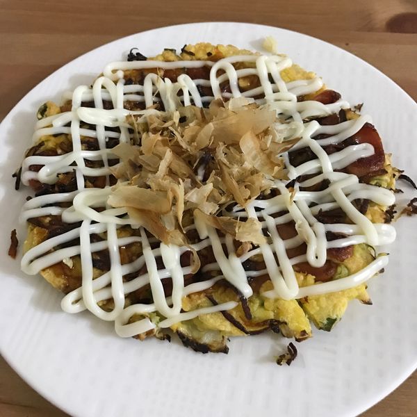 大阪燒：Angeila 一起做