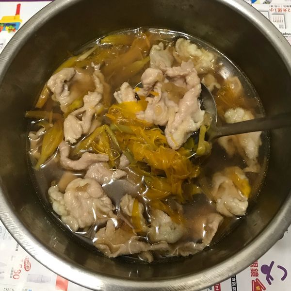 赤肉金針湯：Sun Faris  一起做