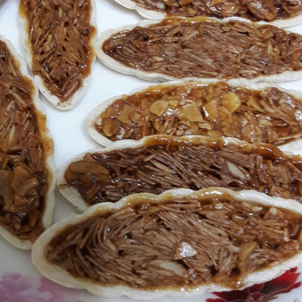 法式杏仁餅（船型糯米殼）：藍靜婷 一起做