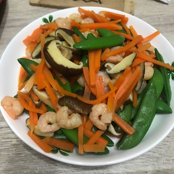 鮮蝦豌豆莢 : Tina Chen一起做