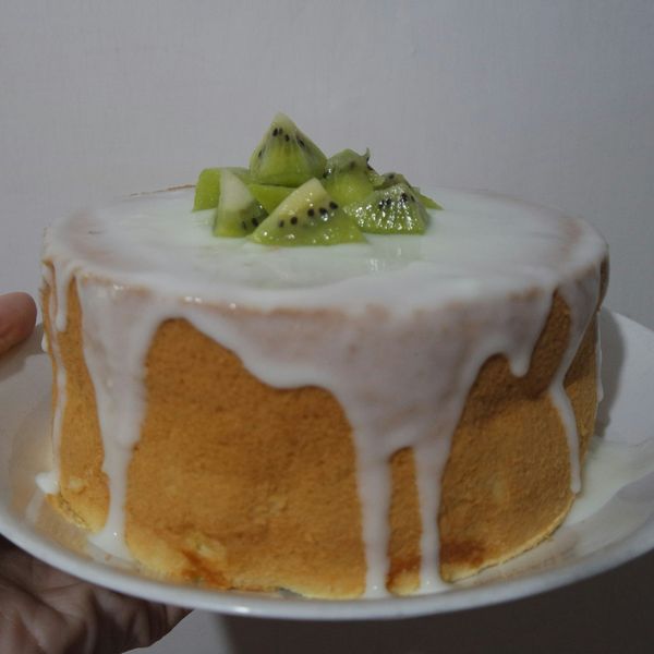 無油低糖*優格戚風蛋糕*四種食材就搞定!:丸媽咪❤烘培小廚房 一起做