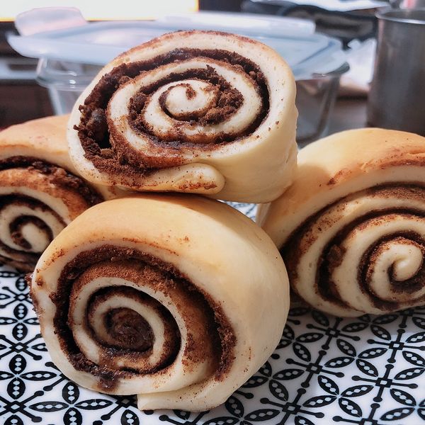 肉桂捲 cinnamon roll：Krasasha Chan 一起做