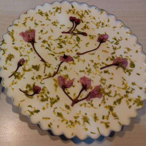 櫻花乳酪蛋糕 : Iris敏一起做