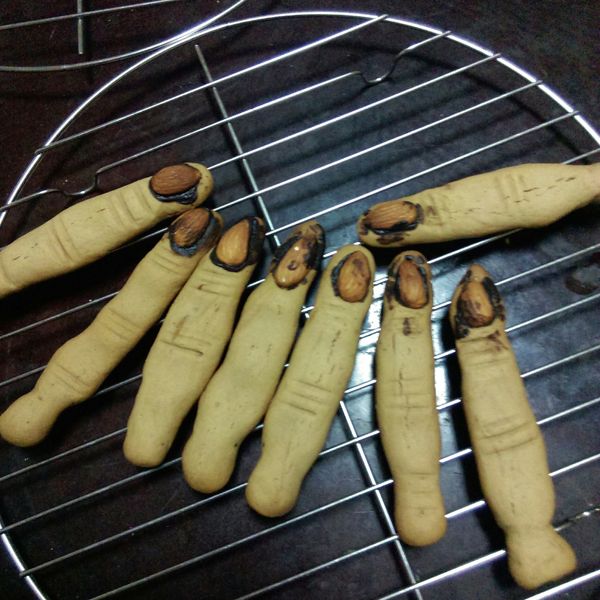 萬聖節 斷指餅乾 : Teresa  Wang一起做