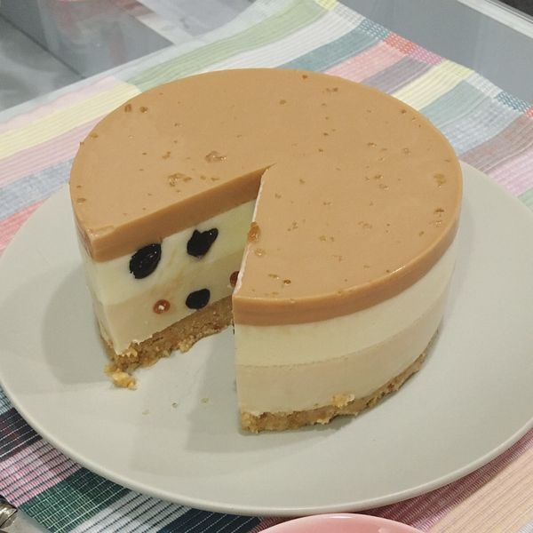 珍珠奶茶凍乳酪蛋糕（5吋、免烤箱） : Li-Zha Wang一起做