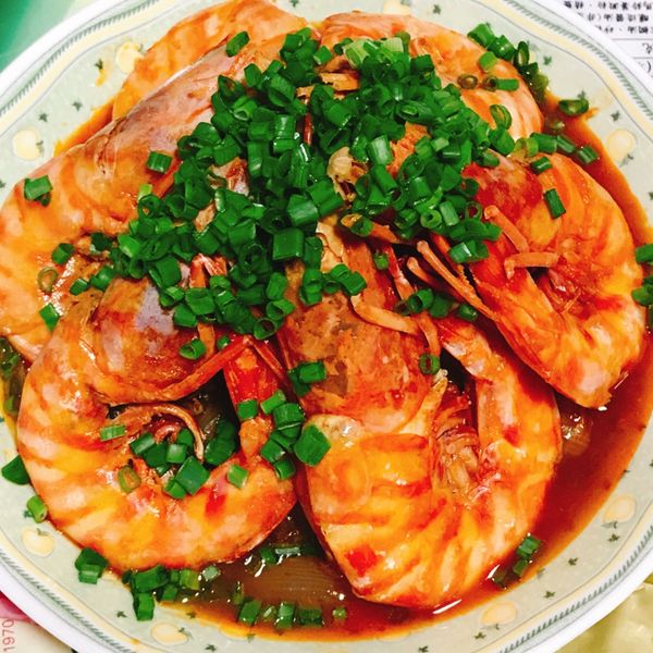 蒜味茄汁蝦 : CH Yen一起做