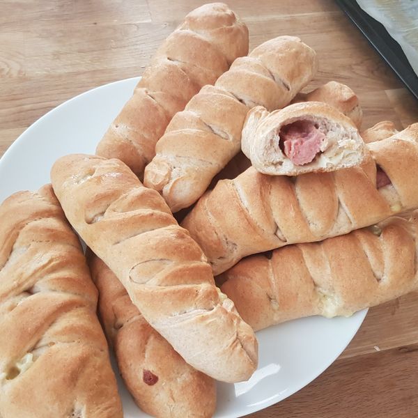 熱狗起司麵包 : karin wu一起做