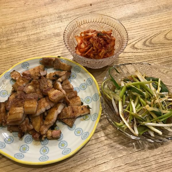 韓式烤五花肉간장삼겹살구이:Debbie Tsao 一起做