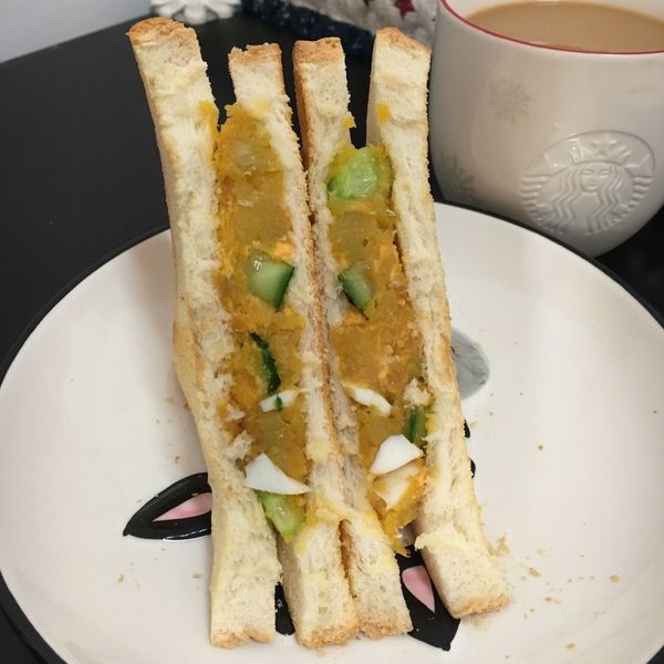 [減肥食譜] 地瓜泥沙拉：魚子媽咪 一起做