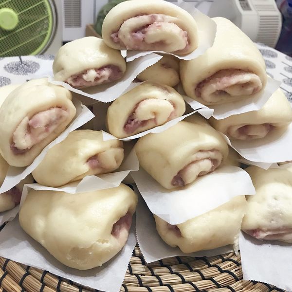 芋泥鮮奶饅頭 : Peggy Tsai一起做