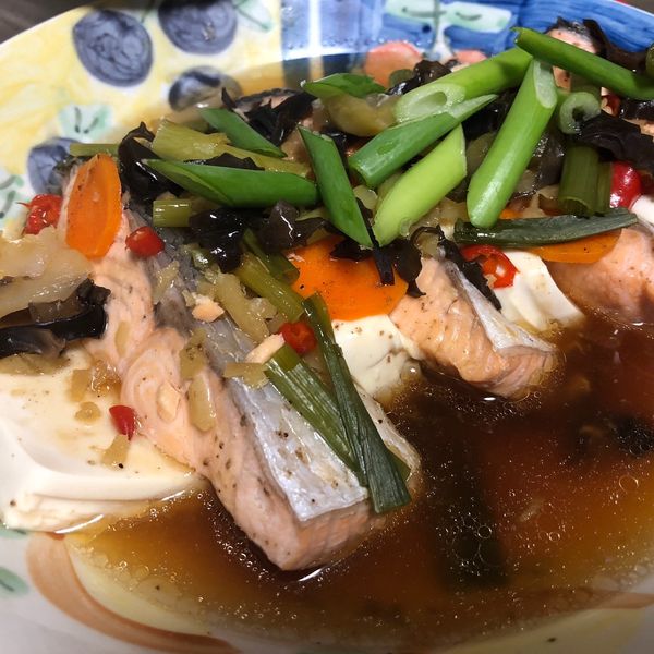 超開胃豆腐蒸鮭魚【深夜食堂x鮮食家】：Tan Eileen 一起做