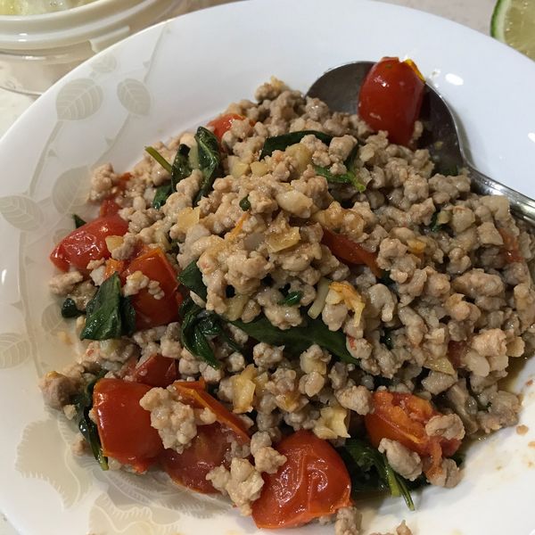 泰式打拋豬～豬絞肉嫩嫩的秘訣 : Tingyi Chen一起做