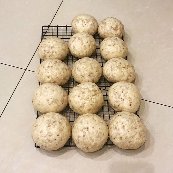 芋頭豆漿饅頭 : 婷婷一起做