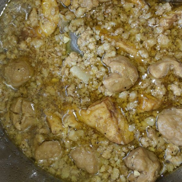 滷肉燥飯 : 小金一起做