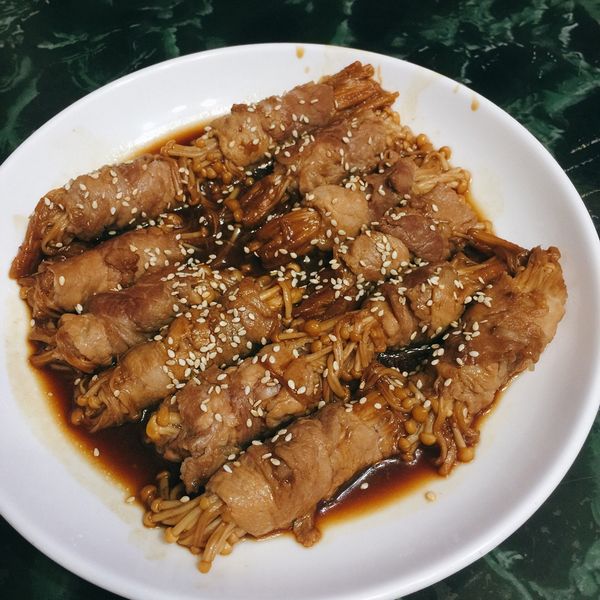 照燒金針菇肉捲 : b880630一起做