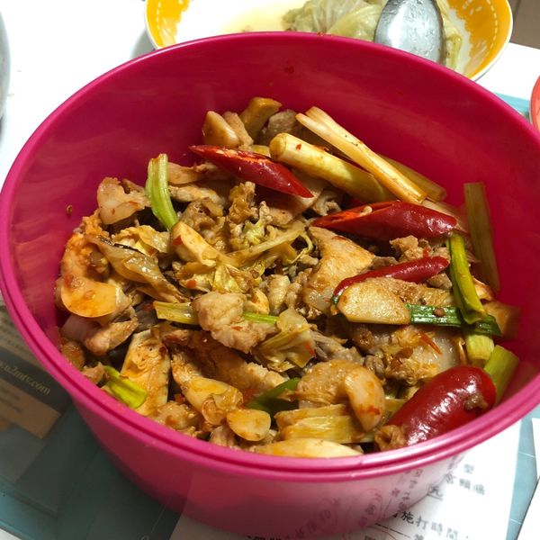 回鍋肉~超下飯!!! : 大獅子小白兔一起做