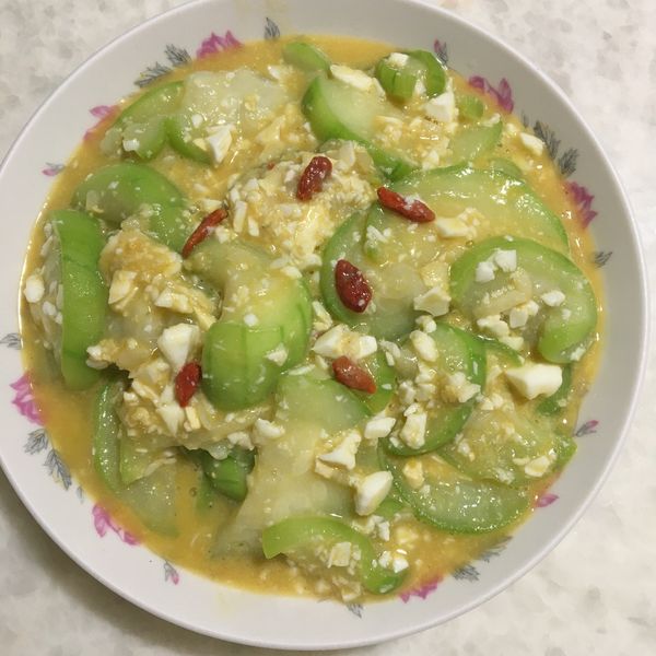 鹹蛋燴絲瓜 : Queena Wen一起做