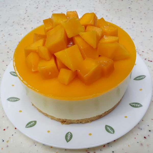 三層【芒果慕斯蛋糕】免烤箱 簡單做 : 庫克的手作筆記一起做