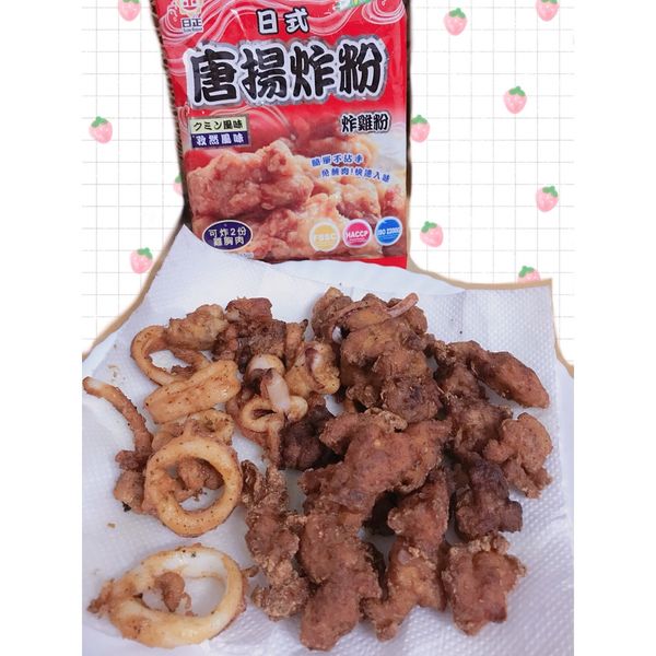 炸物拼盤 : 糖炒栗子一起做