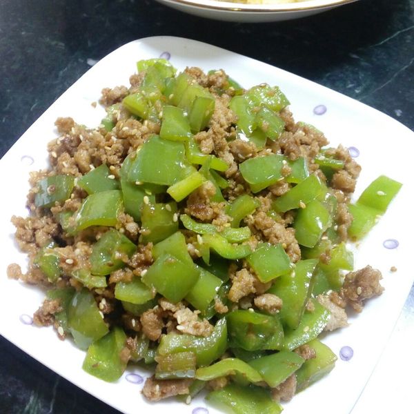 \\拌飯好開胃-沙茶青椒肉末//：Paula Tsai 一起做