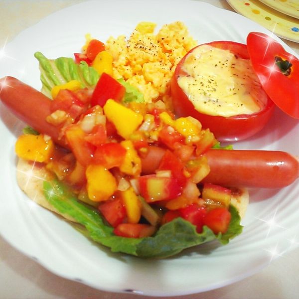 莎莎醬熱狗烤餅｜ 夏日最佳風味：Ding Ding Cheng 一起做