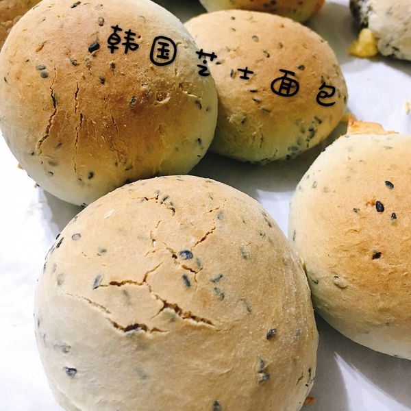 韓國麻糬起士麵包 : 美欣一起做
