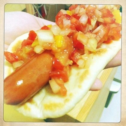 莎莎醬熱狗烤餅｜ 夏日最佳風味：Min 一起做