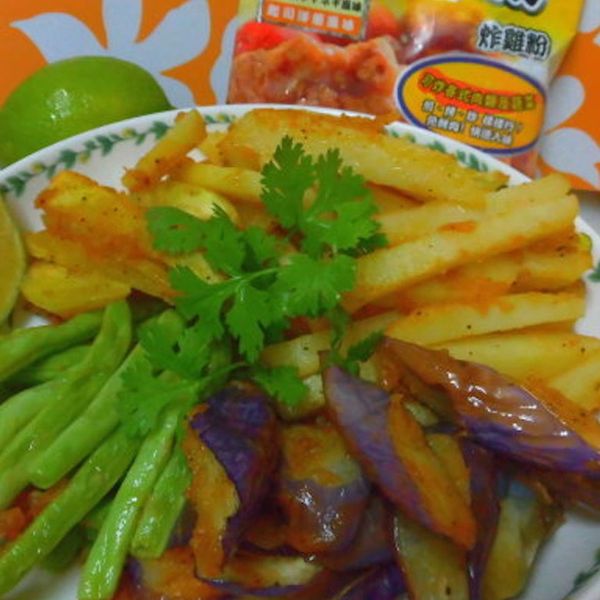 【日正起司洋蔥唐揚炸粉】蔬菜拼盤 ~：Julia Wu 一起做