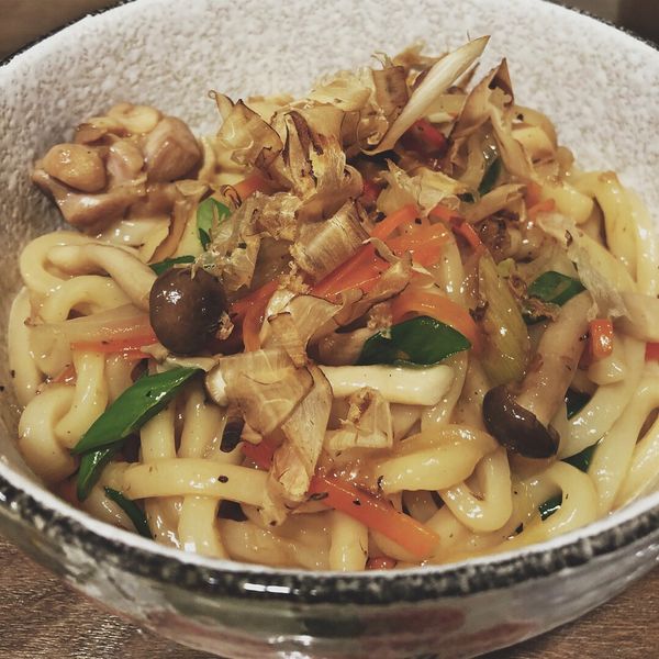 日式居酒屋風--雞肉炒烏龍麵:Mei 一起做