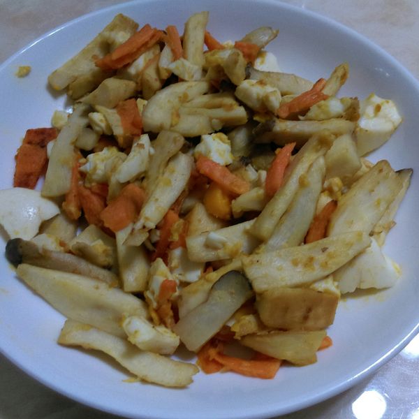 金沙杏鮑菇 : 艾斯特一起做