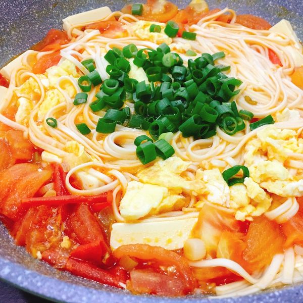 蕃茄雞蛋麵 : 黃小眉一起做